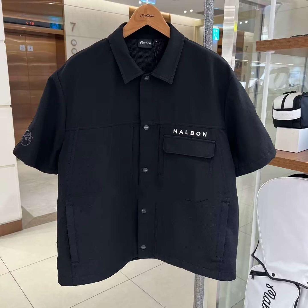 MALBON マルボンゴルフ メンズ ショートスリーブシャツ パンツ 2点セット
