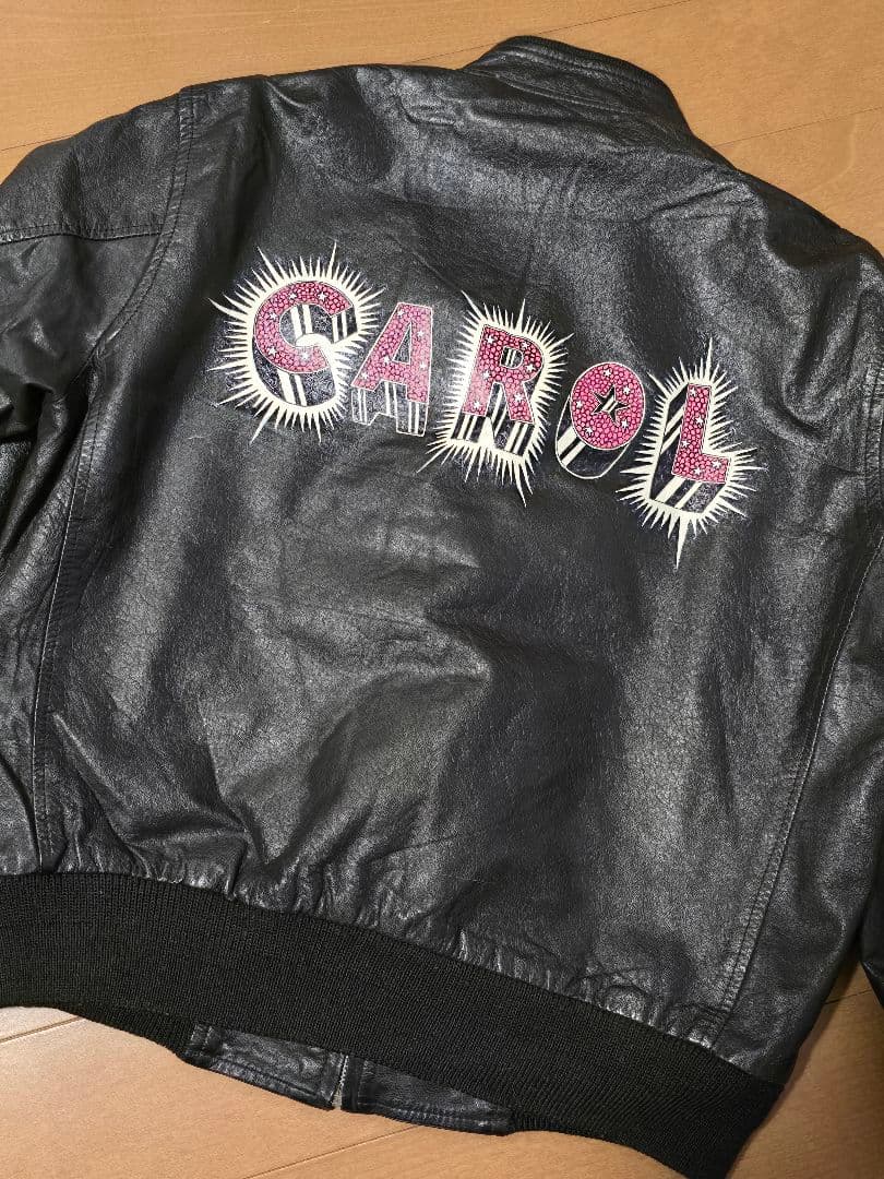 国産ビンテージ.レザージャケット.CAROL .矢沢永吉