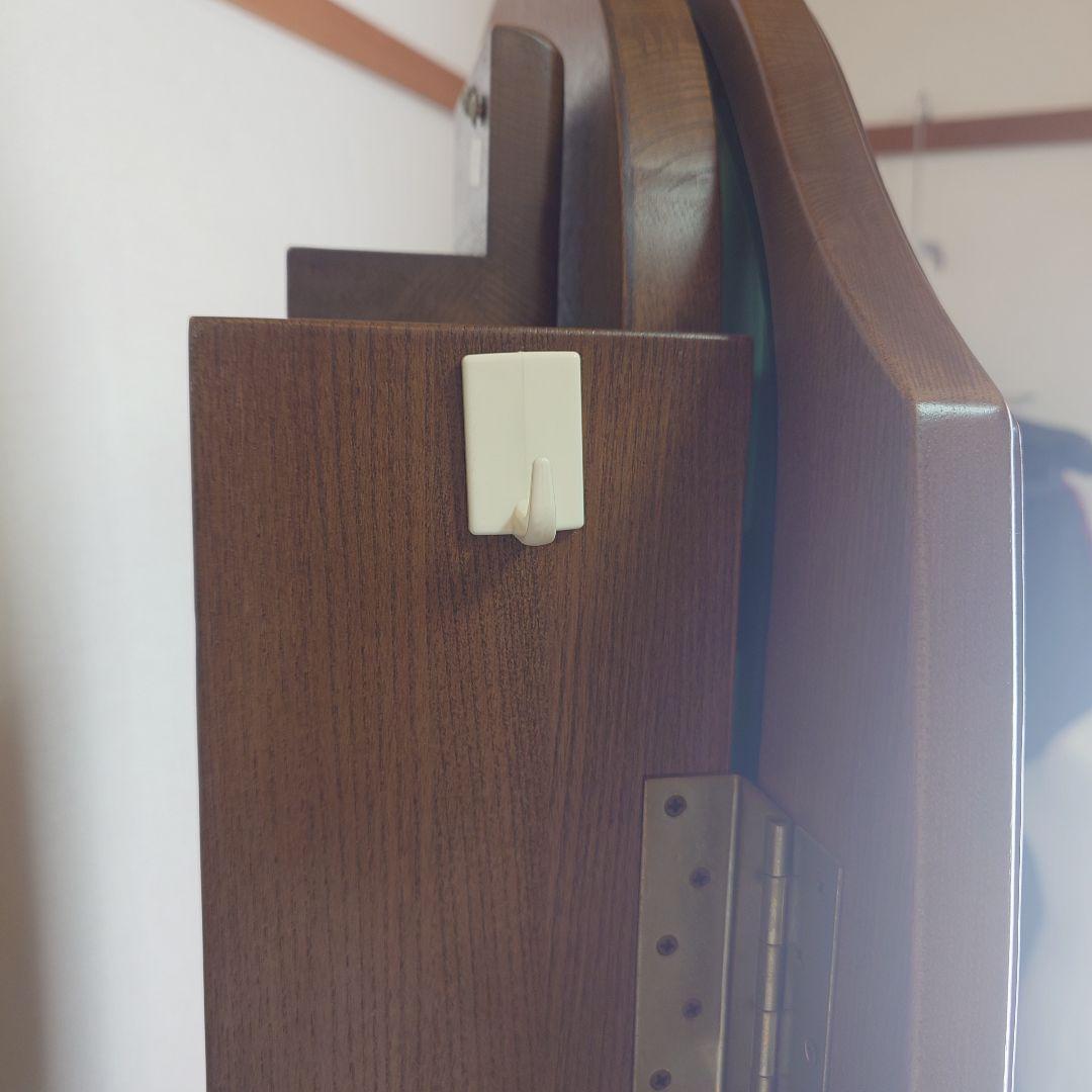 大塚家具　コーネル　天然ナラ材　3面鏡　ドレッサー　ブラウン　椅子別