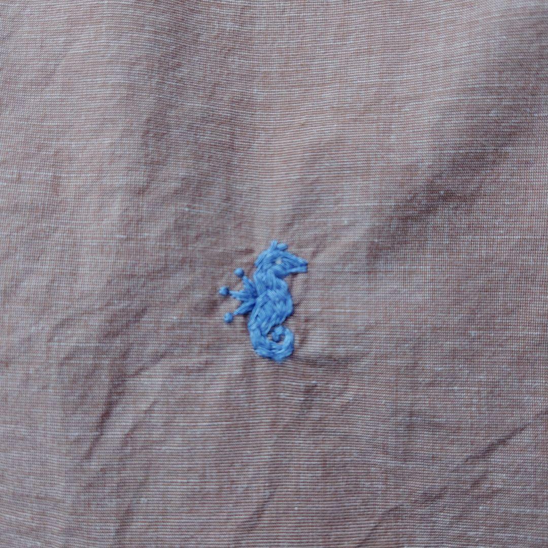 45R ハケ目の908オーシャンボタンダウンシャツ　刺繍