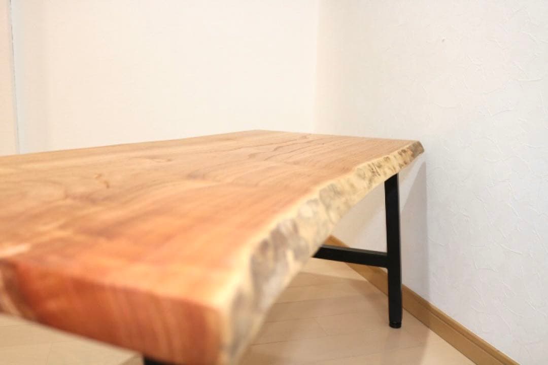 センダン　1枚板　アイアンテーブル　1点物