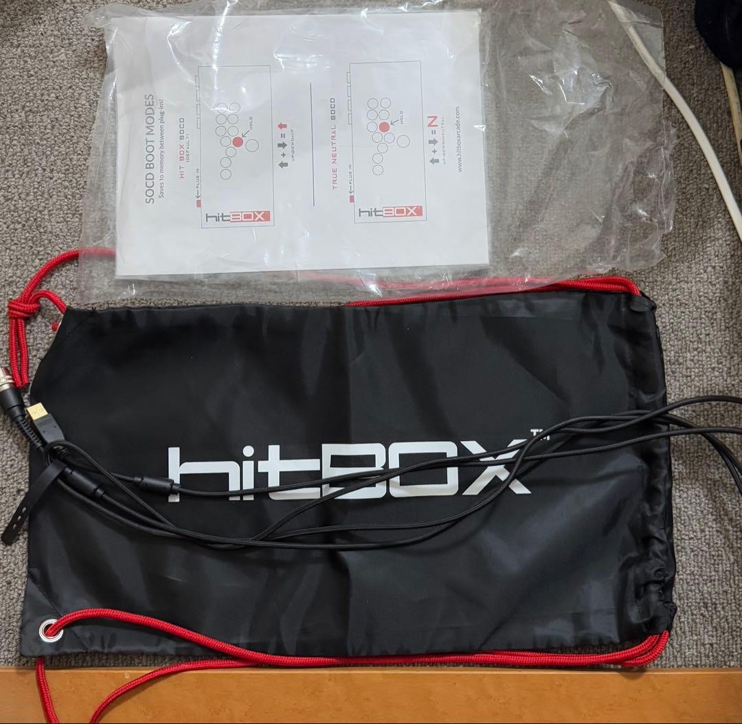 hitbox アーケードコントローラー 白赤