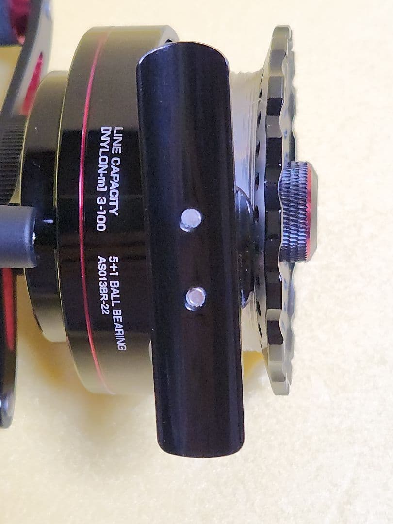 FUN TOOL　黒王　レフトハンドル　筏　かかり釣り　片軸リール　リール