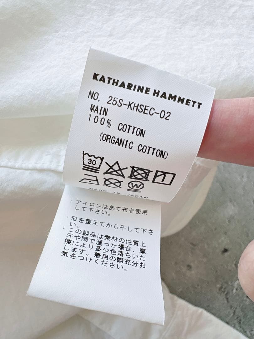 KATHARINE HAMNETT キャサリンハムネット シャツ ホワイト