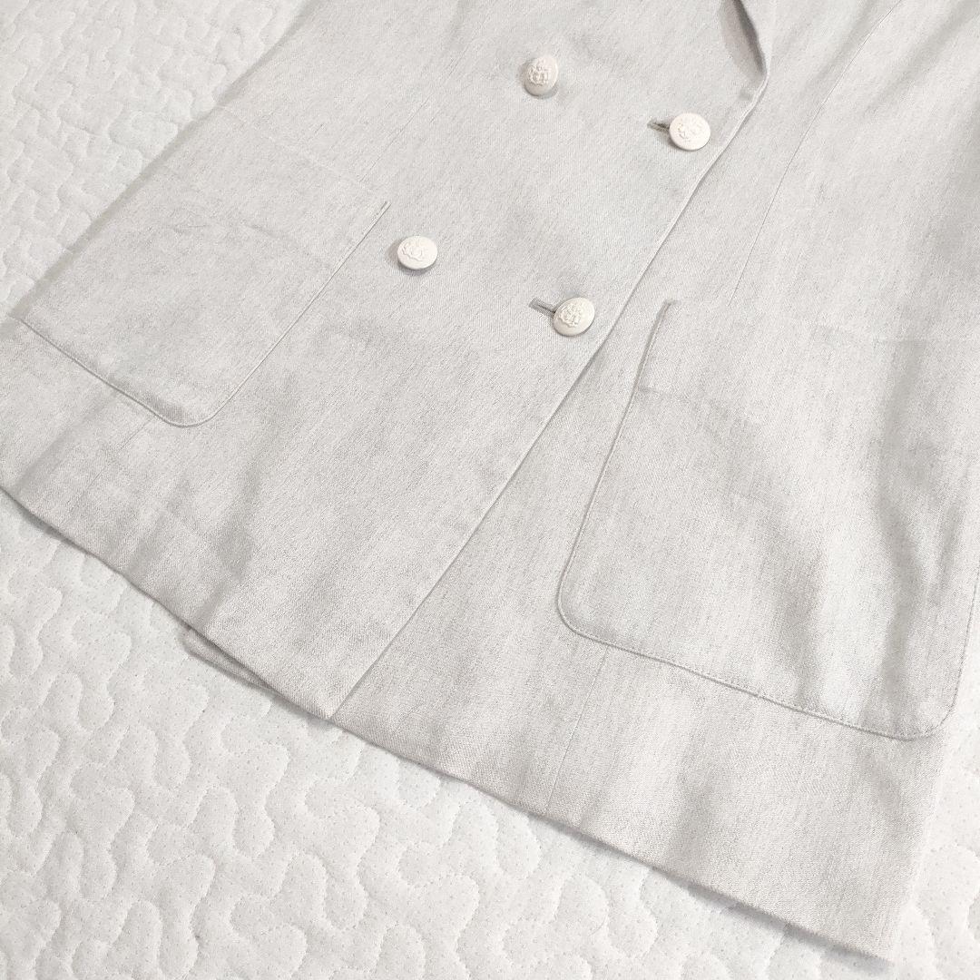 美品✨ANAYI　2023年　ラミーストレッチテーラードジレ　アイボリー　38