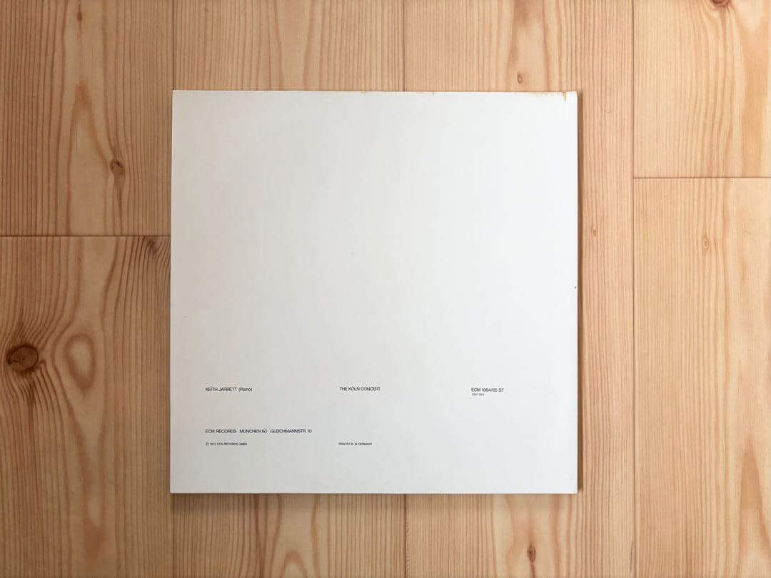 Keith Jarrett / The koln concert LP ドイツ盤