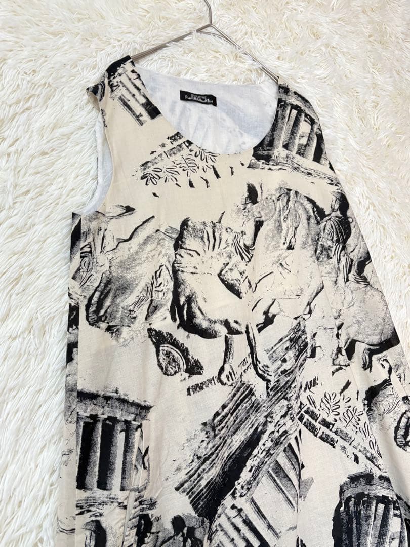 ISSEY MIYAKE ノースリーブ　ロングワンピースパンツ　M