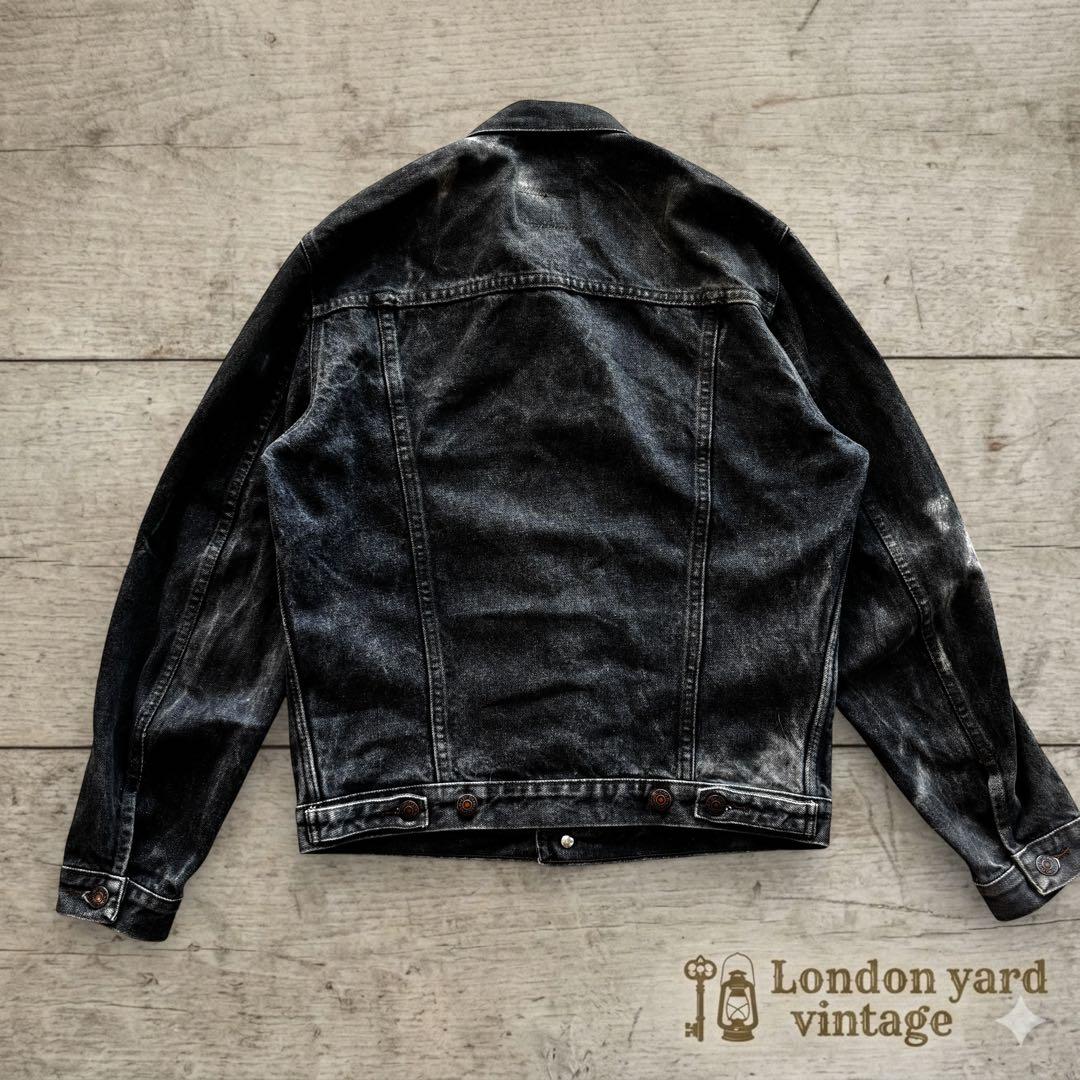 先染め 86年製 ブラックLevi’s 70506 黒 実寸M#711