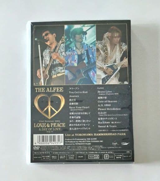 【未開封】THE ALFEE アルフィー LOVE & PEACE DVD2枚