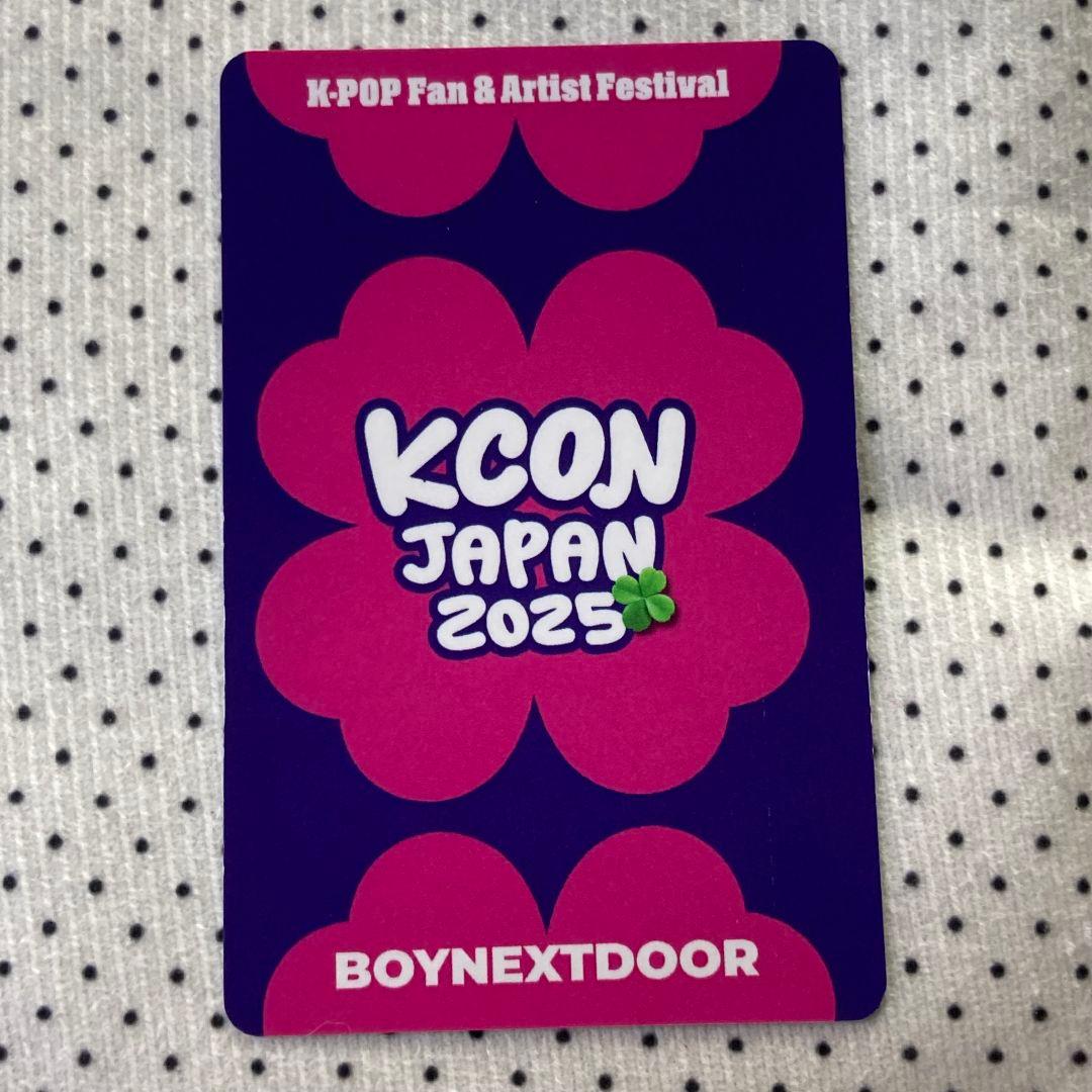 KCON JAPAN 2025 BOYNEXTDOOR ジェヒョン トレカ