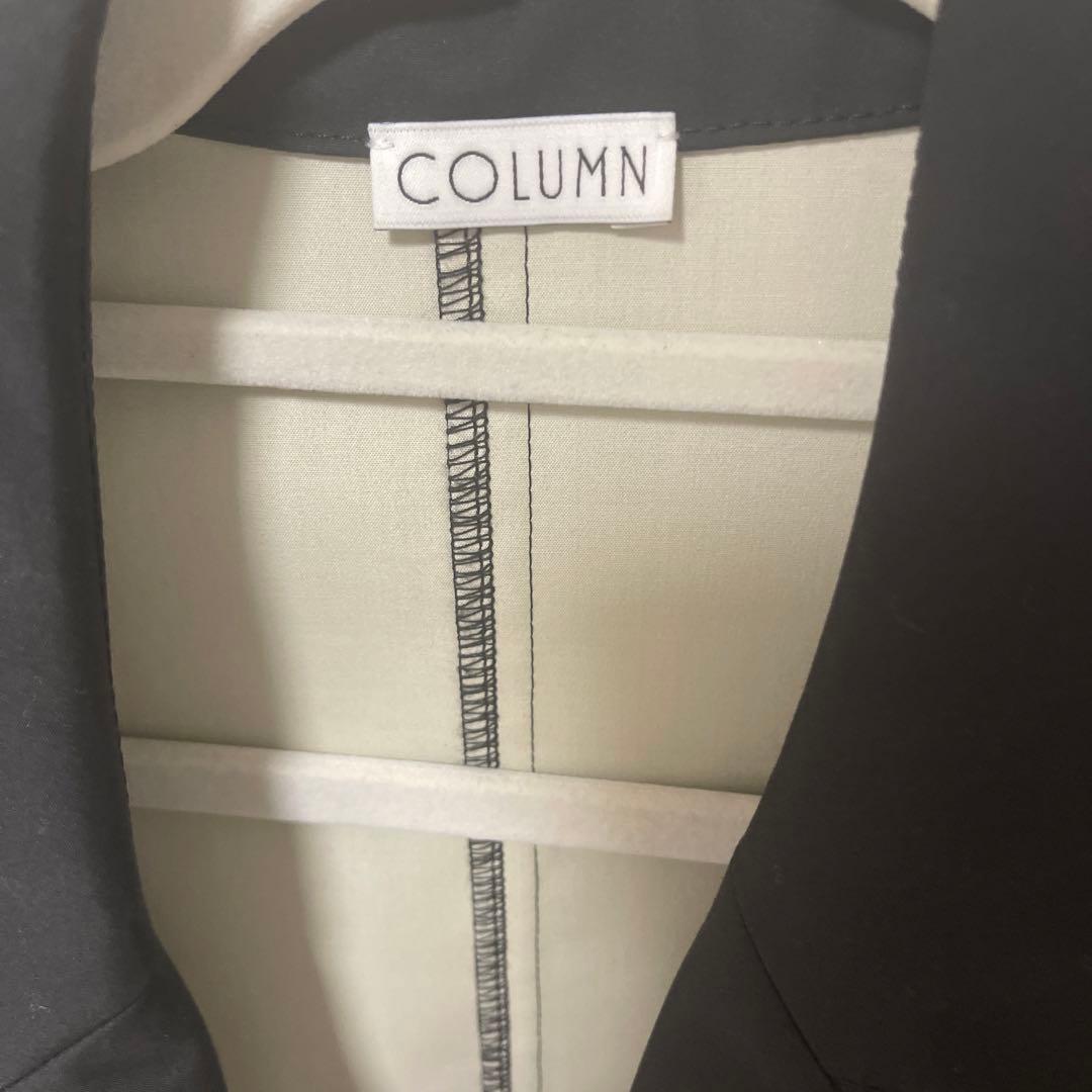 COLUMN ボンディングジレ　ブラック　美品