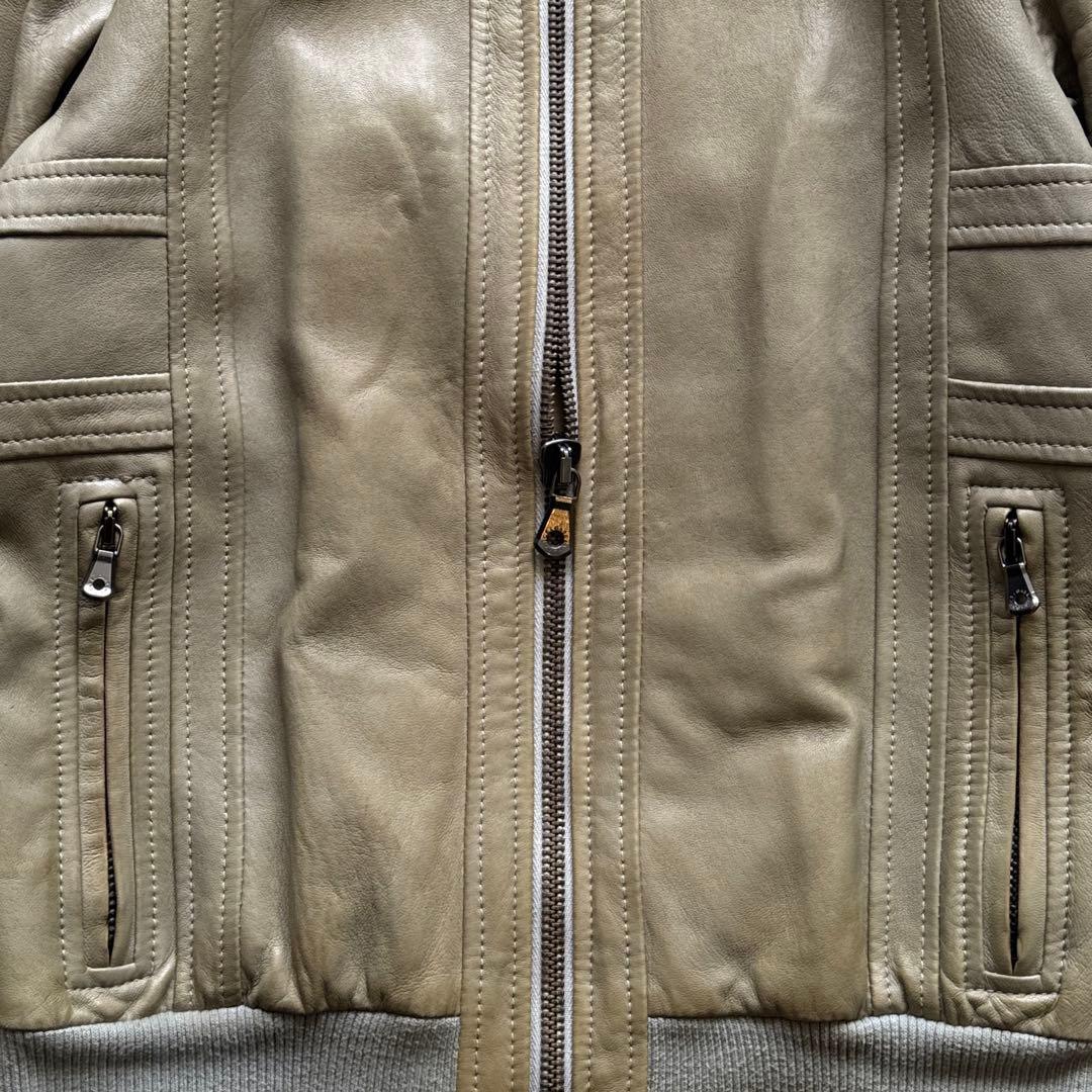 ジャケット・アウター 00s dolce&gabbana leather bomber jacket
