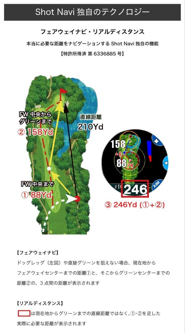 Shot Navi Evolve SE ゴルフ GPS ウォッチ