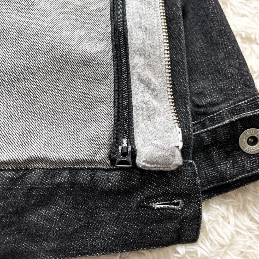 ジャケット・アウター A BATHING APE SHARK PARKA BLACK DENIM M