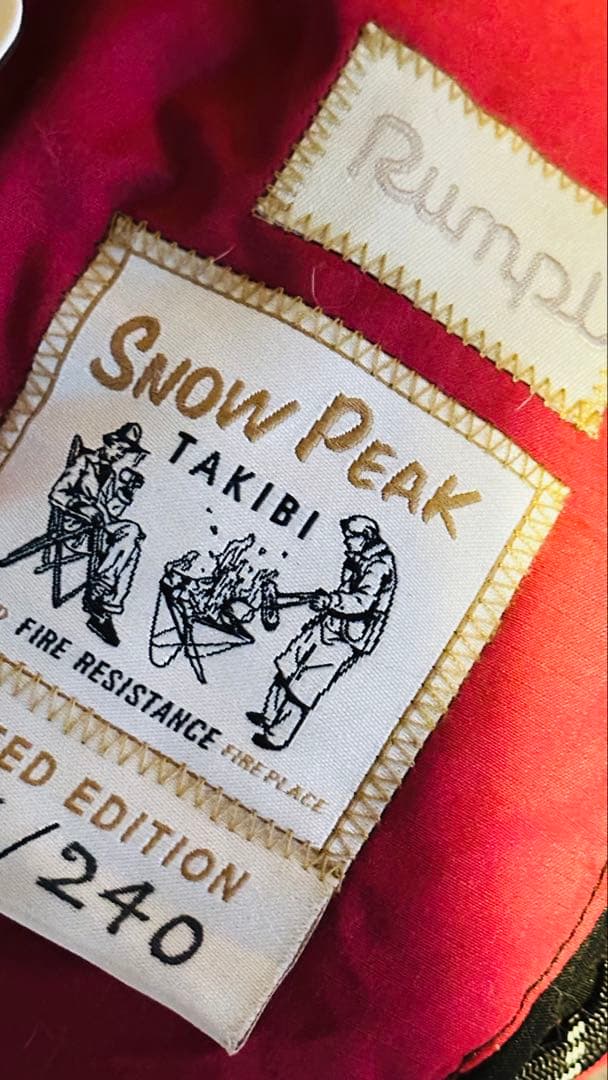 スノーピーク×ランプル　限定焚火ブランケット