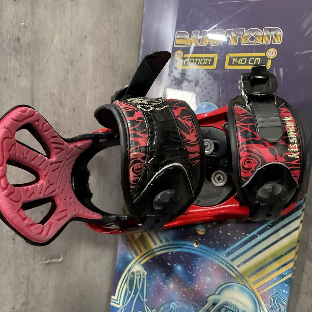 ジュニア BURTON Motion 140cm スノボ バインセット バートン