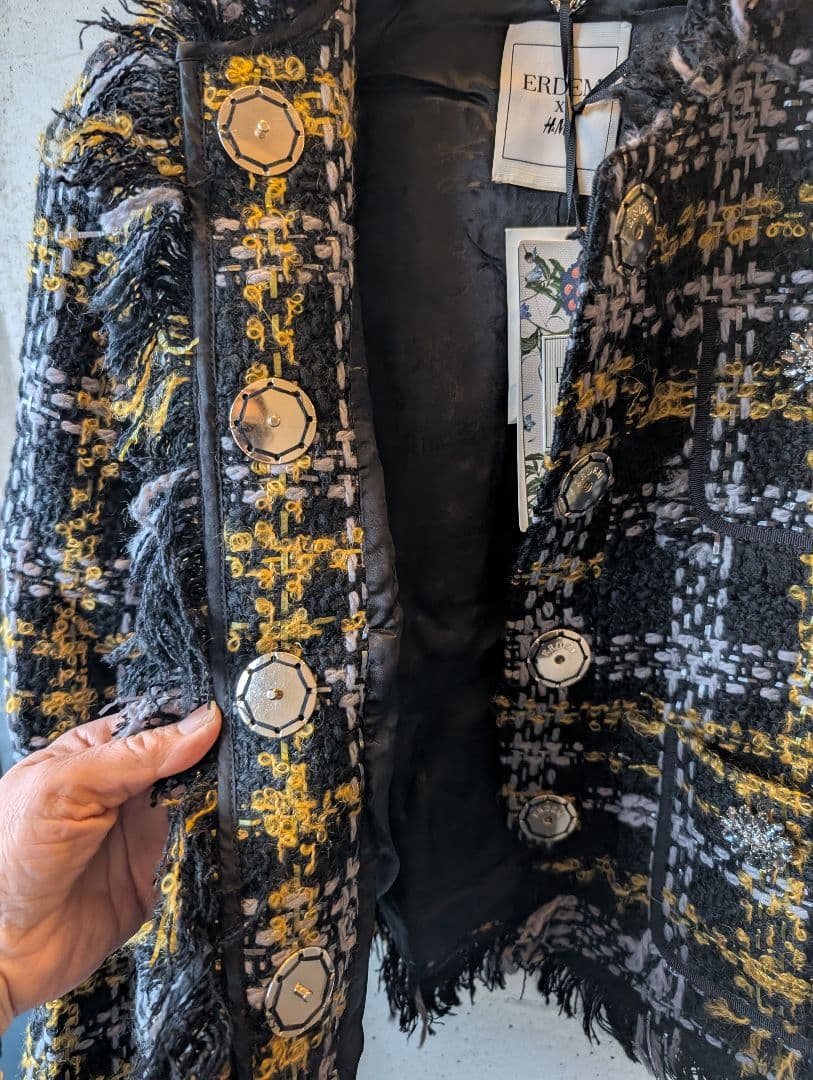 コメントあり 新品未使用！ERDEM コラボ ツイードジャケット