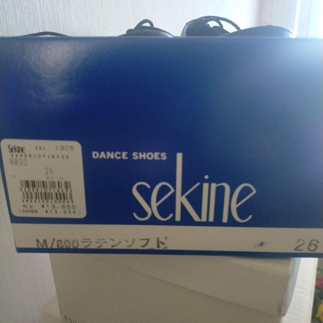 最終お値下げ sekine ダンスシューズ M890 26 黒