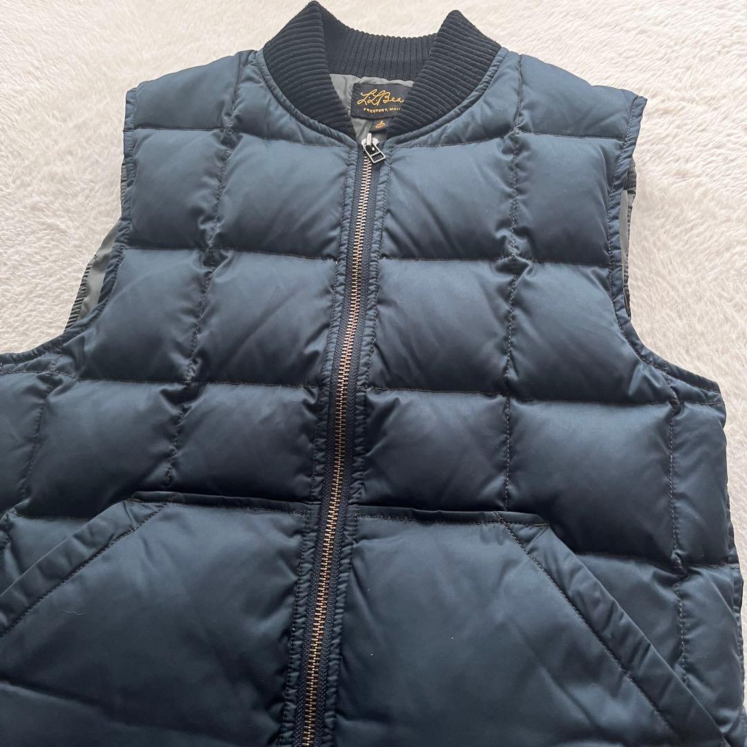 美品✨L.L.Bean エルエルビーン　 ダウン ベスト　筆記体タグ
