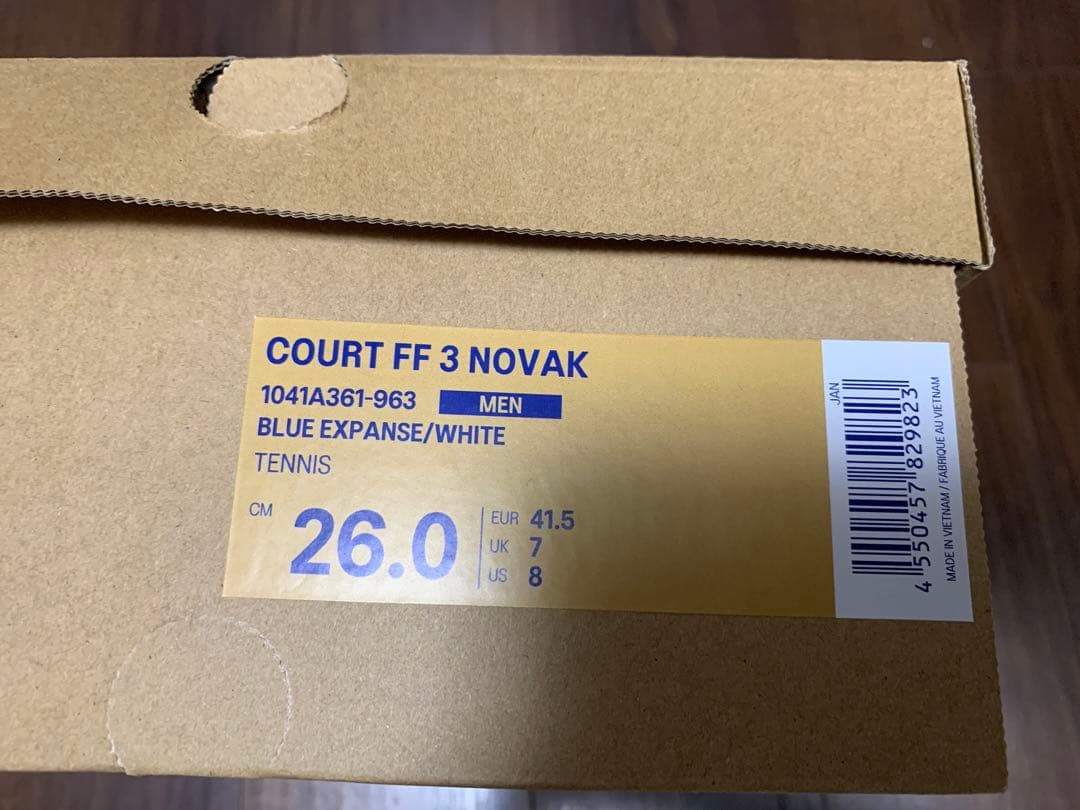 アシックス COURT FF 3 26cm ジョコビッチ　コート FF3