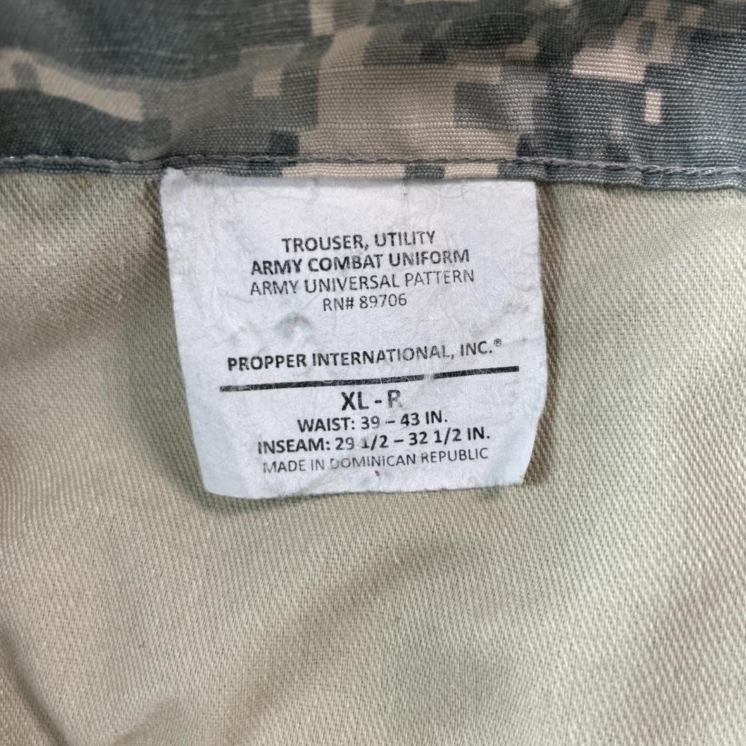 U.S.ARMY 米陸軍 ACU 迷彩 デジタルカモ カーゴパンツ 極太 XL