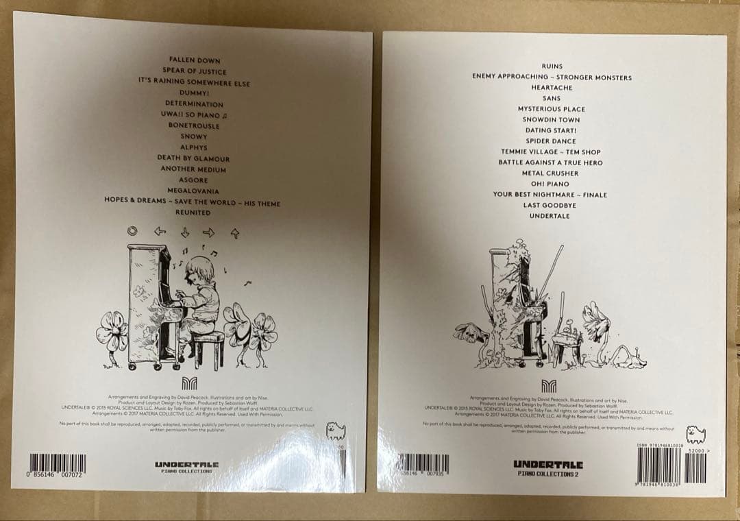 楽譜UNDERTALE Piano Collections, Vol.1&2
