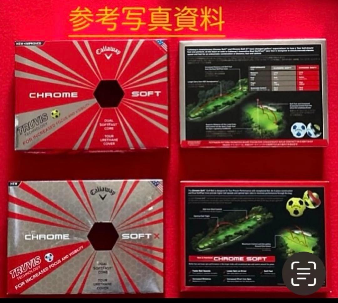 M133【中古ゴルフボール】キャロウェイ/クロムソフト《サッカー柄》赤色 26個