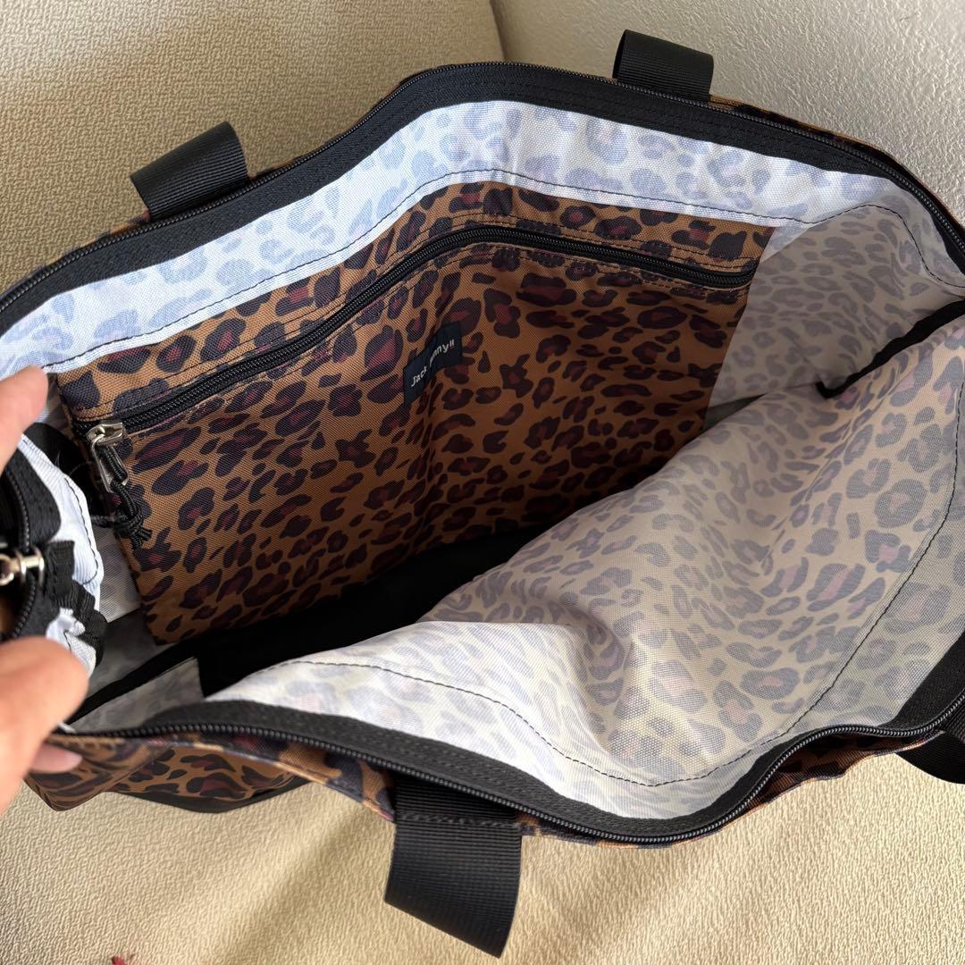新品⭐️Jack Bunny! drifterドリフター⭐️ヒョウ柄特大トートバッグ