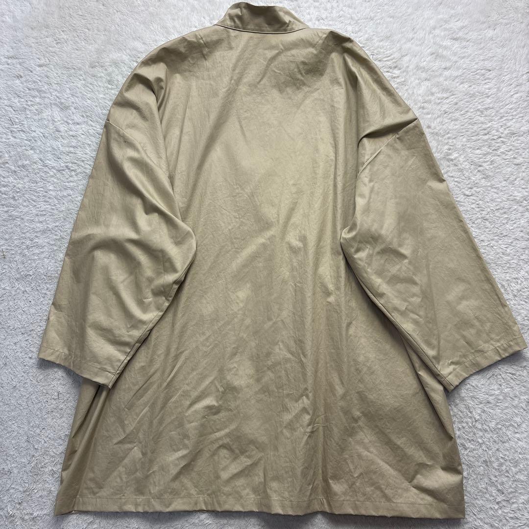 美品　ミズイロインド 24ss スタンドカラーワイドジャケット　ベージュ