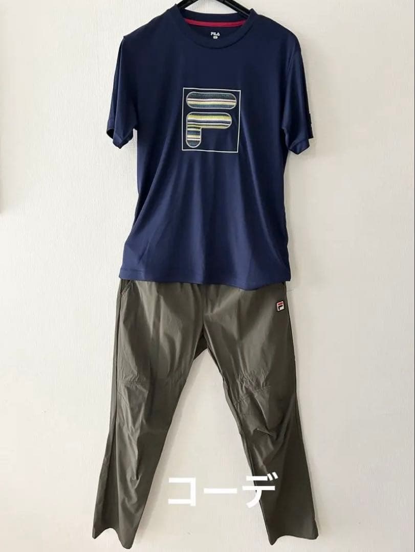 onegishisamaFILAテニス ロングパンツ メンズ Mカーキ
