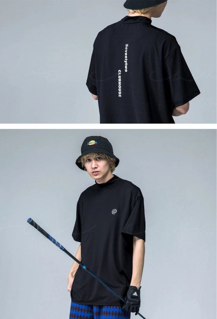 新品タグ付＊定価¥7,920＊ANTIQUA GOLF×STCH ロゴ入トップス