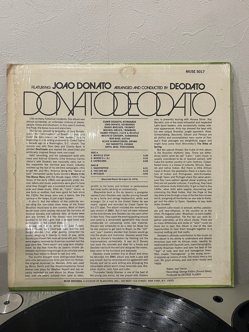 João Donato Donato Deodato LP
