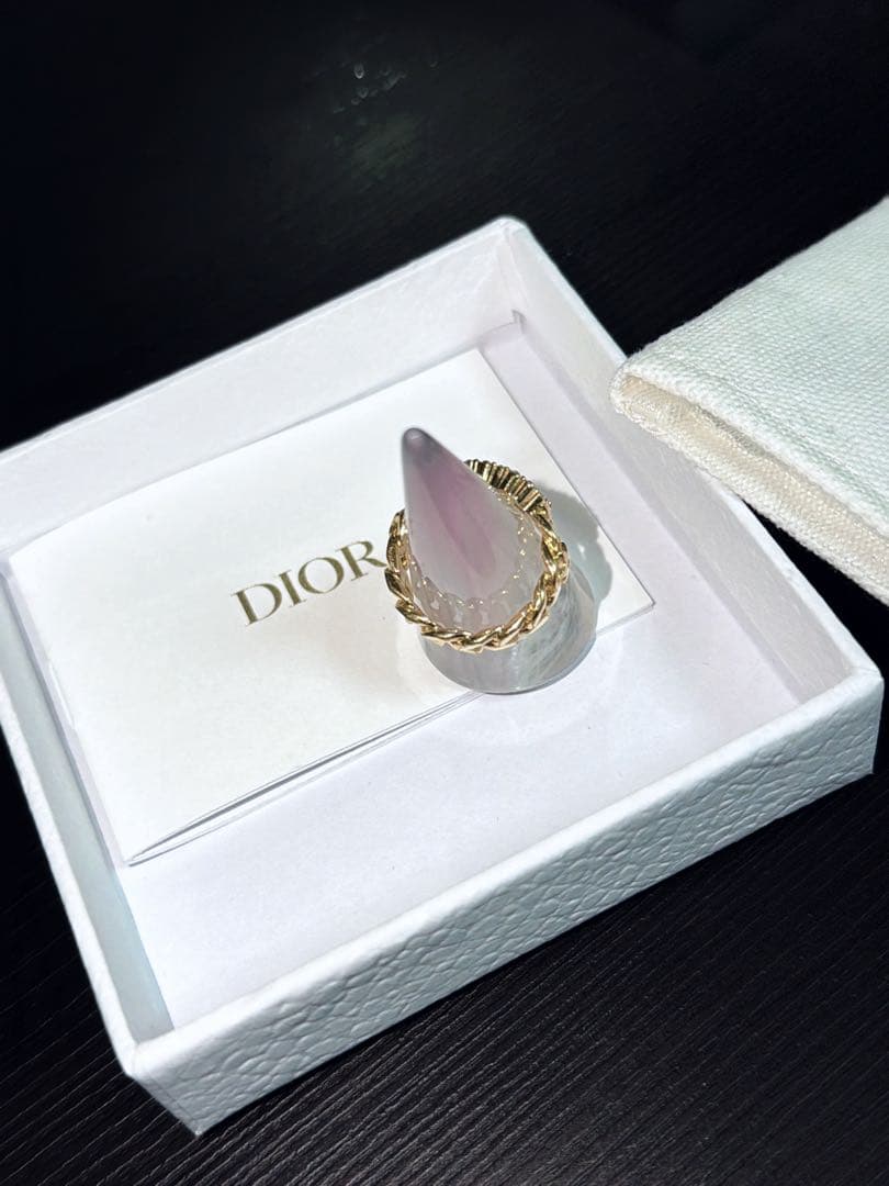 【正規品】Dior ゴールド ロゴリング（Sサイズ）【即日発送】