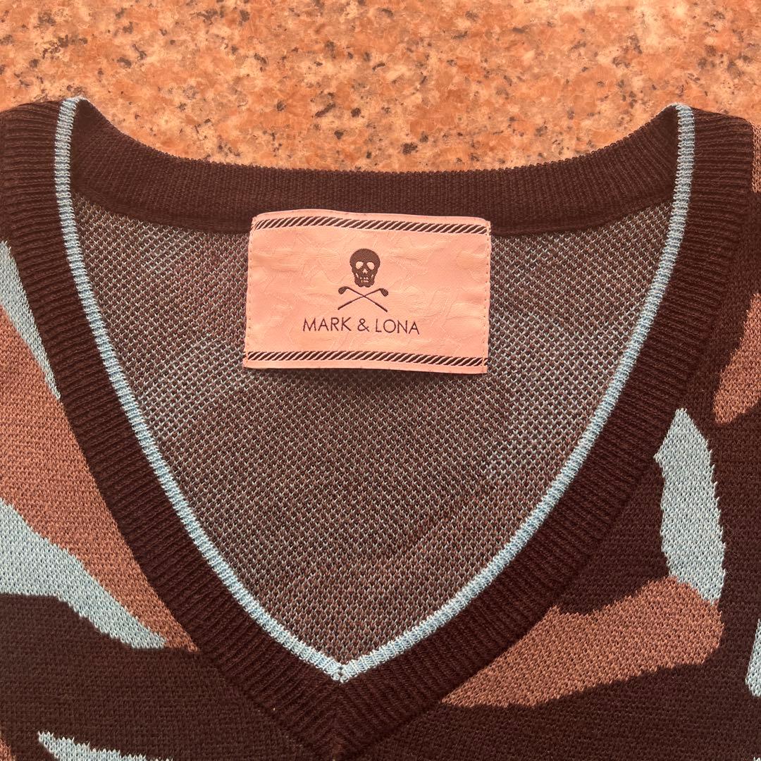MARK & LONA スカル刺繍ポロシャツ ニットセーター