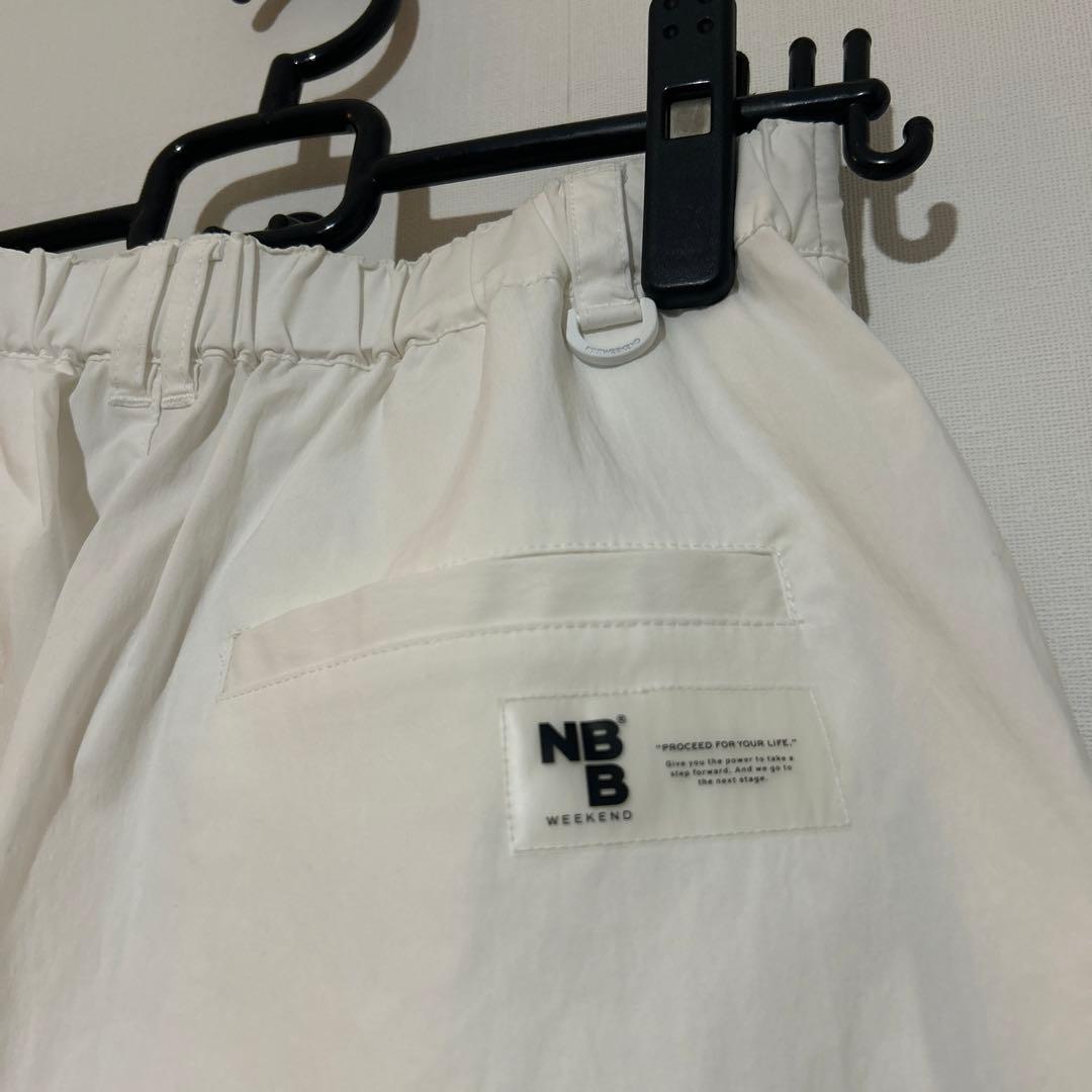 NBB WEEKEND ストレートパンツ ホワイト