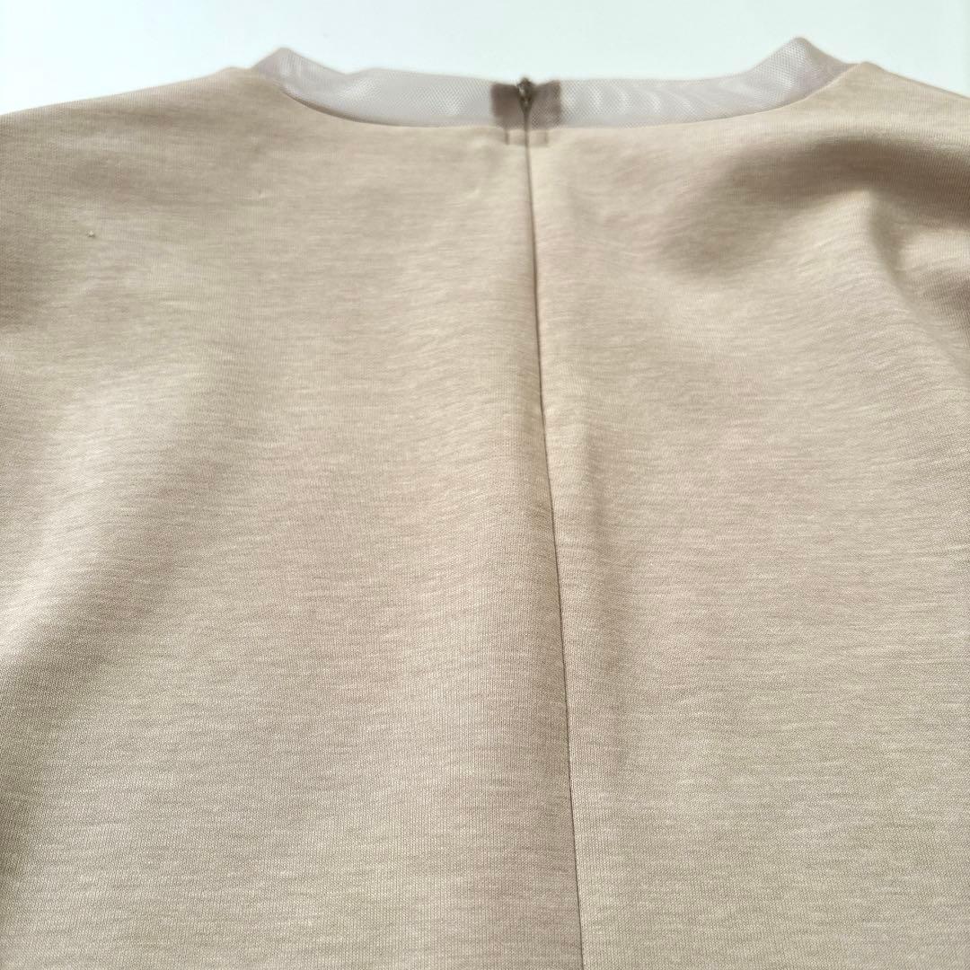 「新品同様」MARILYN MOON 長袖カットソー　プリーツF 手洗い可