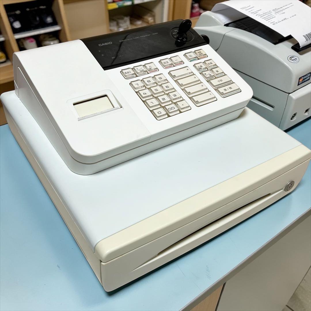 【美品】 レジスター 110ER 鍵付 動作品 業務用 店舗 CASIO カシオ