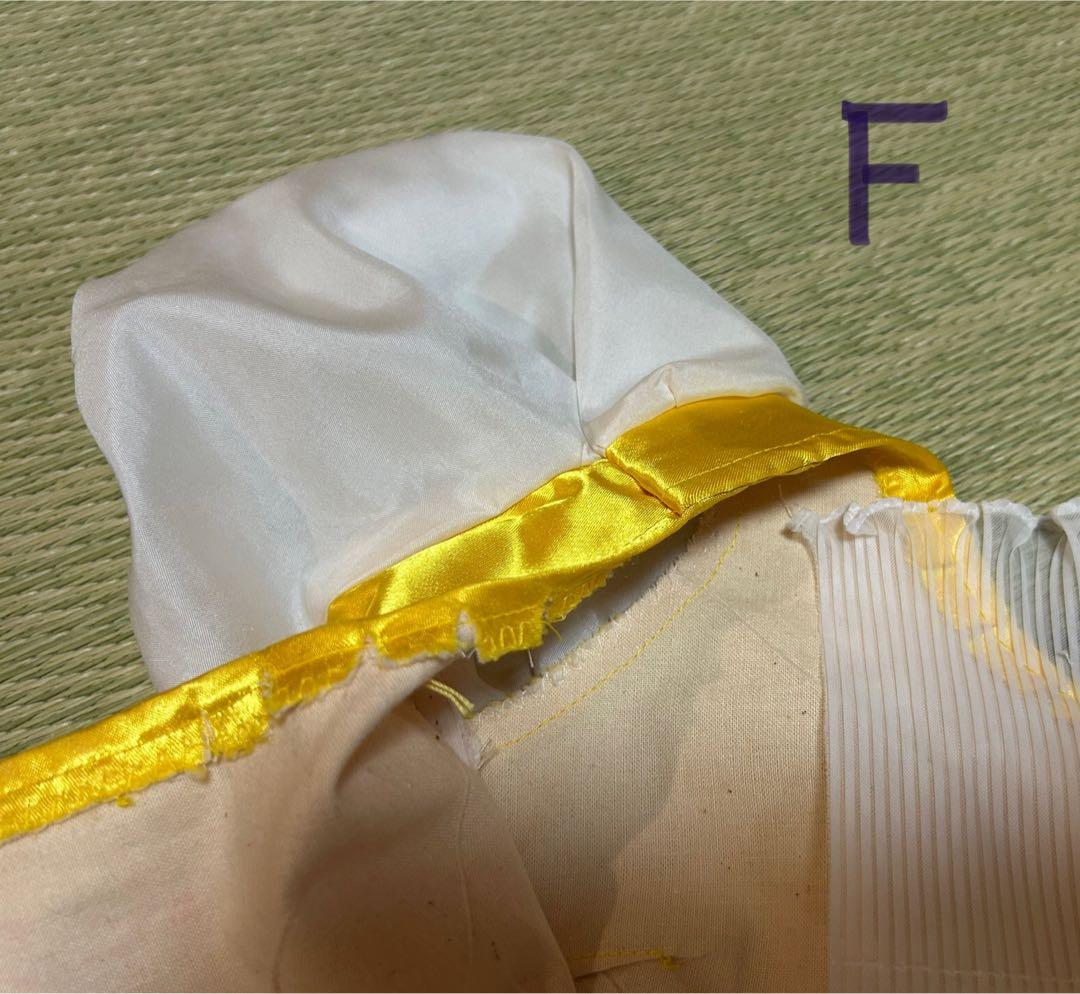 黄色サテン衣装(スカートAライン)