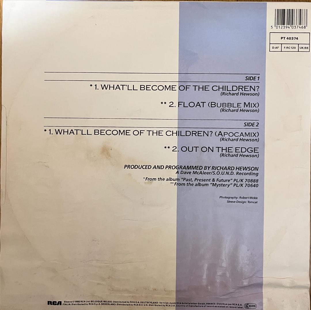 洋楽 RAH BAND WHAT'LL BECOME OF THE CHILDREN?