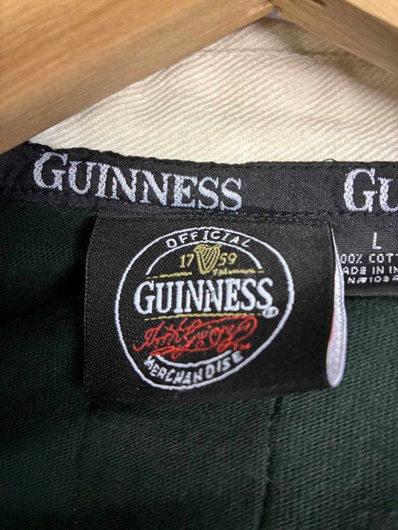 GUINNESS ダークグリーン ラガーシャツ