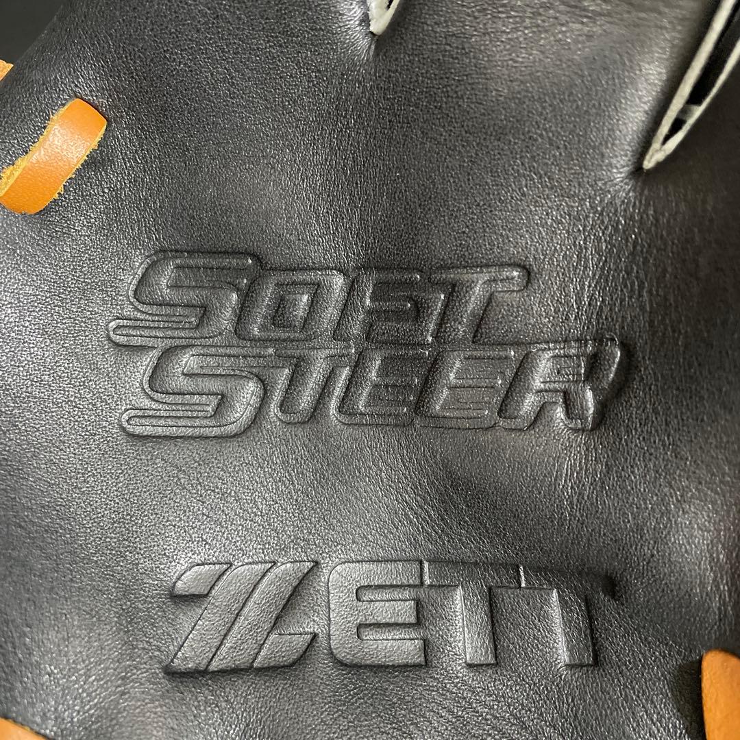 ZETT ゼット少年軟式グローブ ブラック/レッド　SSサイズ　ソフトステア