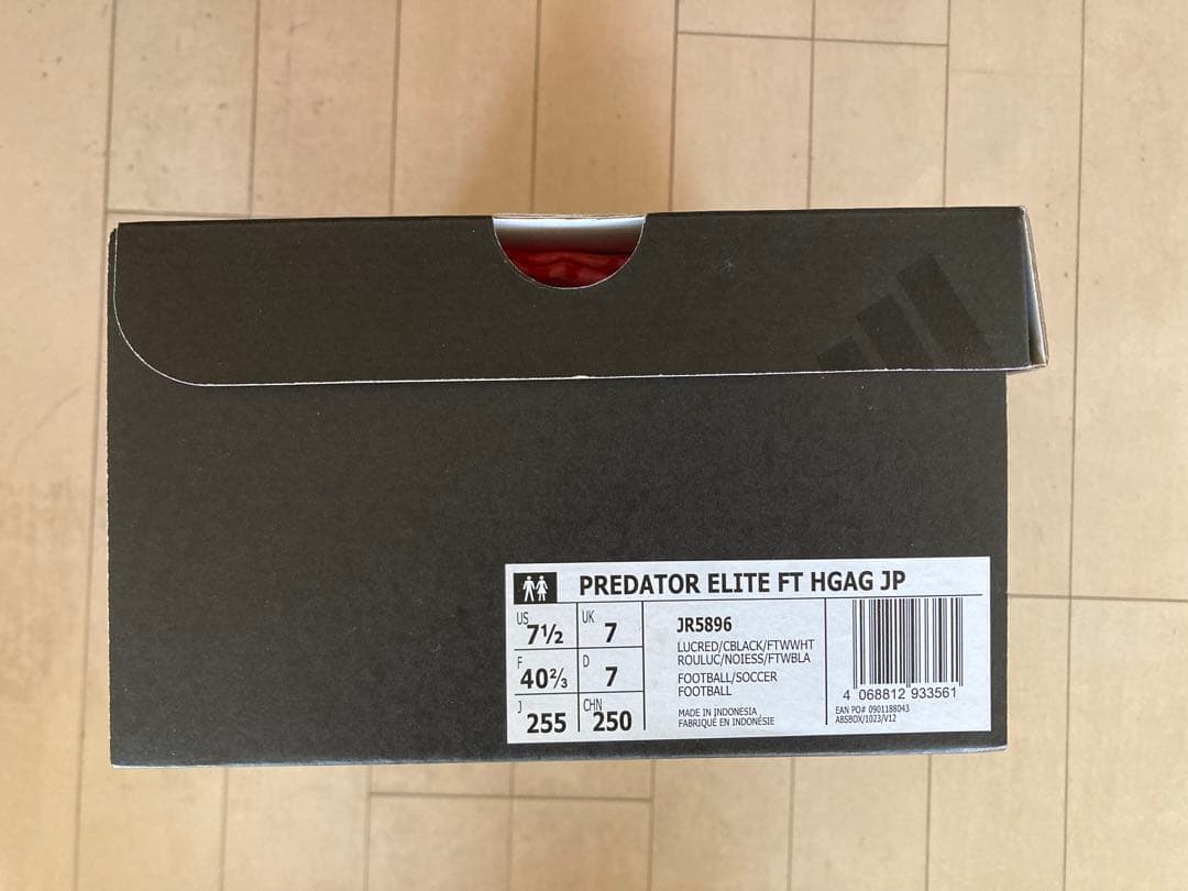 プレデターエリートFT HGAGジャパン 白✖️赤　25.5㎝　新品。