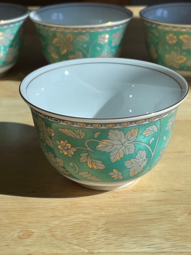 「美品」庫山窯　銀華　煎茶揃5客セット 前畑陶器　茶味清風