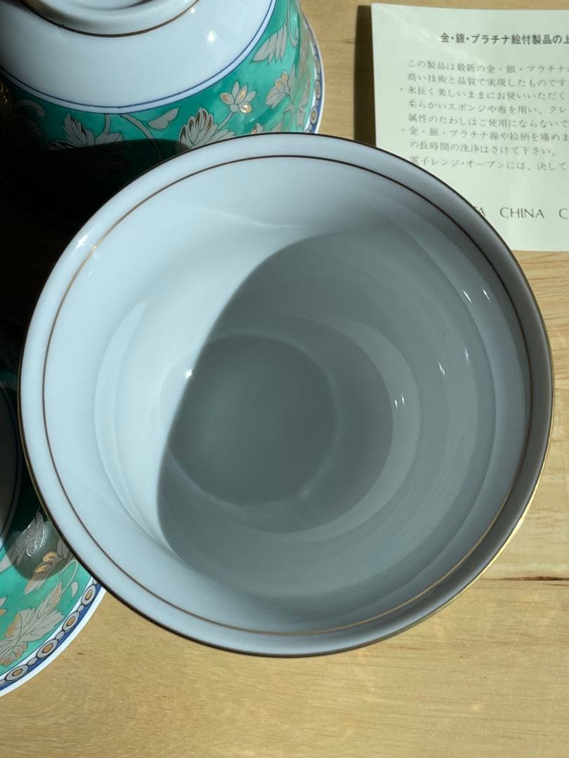 「美品」庫山窯　銀華　煎茶揃5客セット 前畑陶器　茶味清風