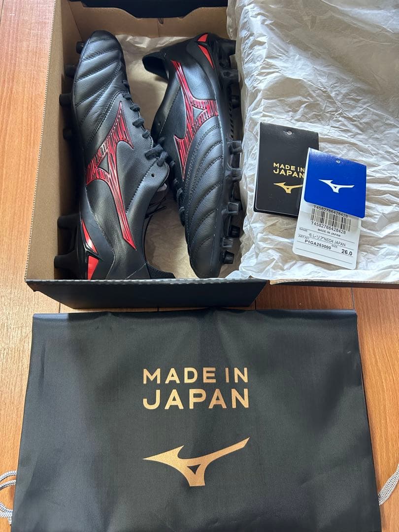 【新品】ミズノ モレリアネオ4 MORELIANEO4 JAPAN 26
