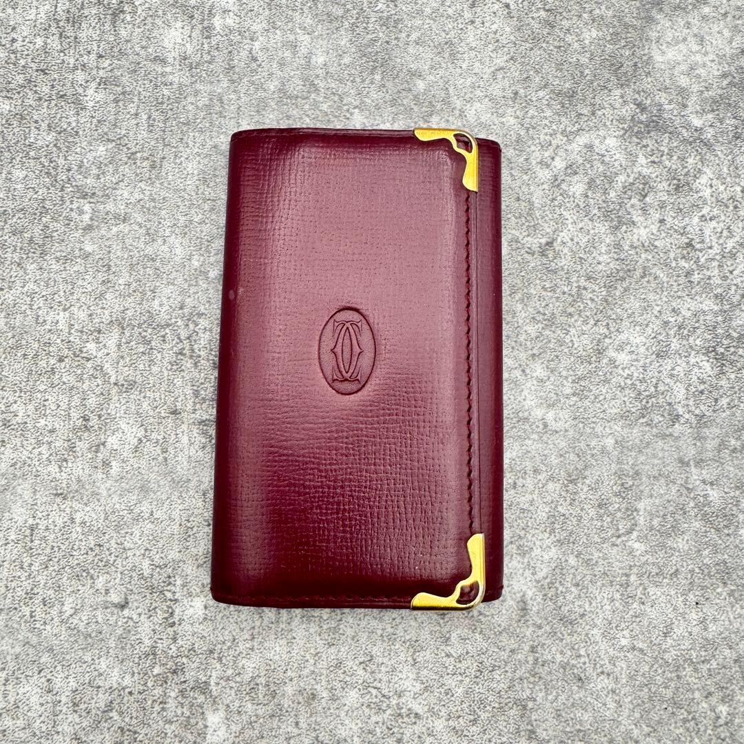 小物 Cartier Must de Cartier Leather Key Case