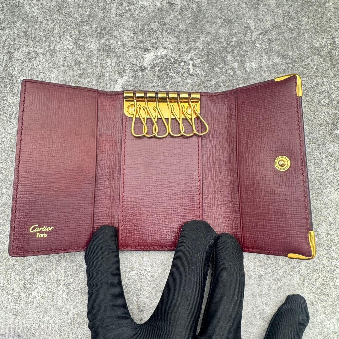 小物 Cartier Must de Cartier Leather Key Case