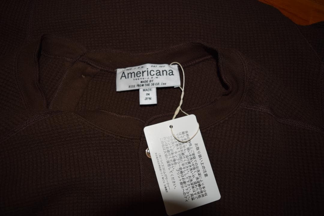 未使用品　アメリカーナ AMERICANA ヘンリーネックワンピース