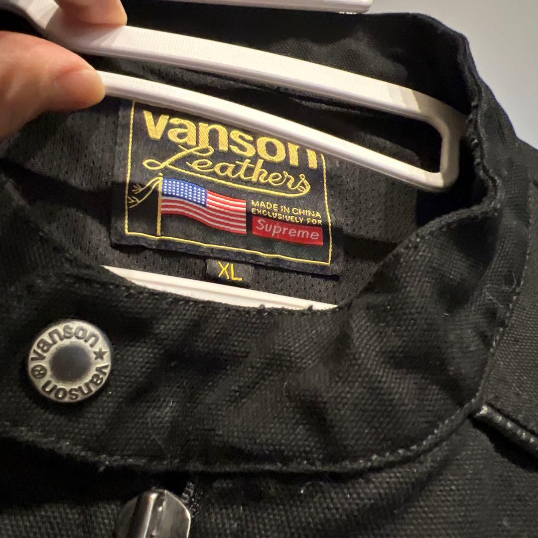Vanson Leathers Supreme ブラックジャケット