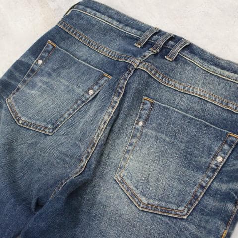 ◇GUCCI デニム ショートスキニー ダメージ加工 メンズ サイズ44